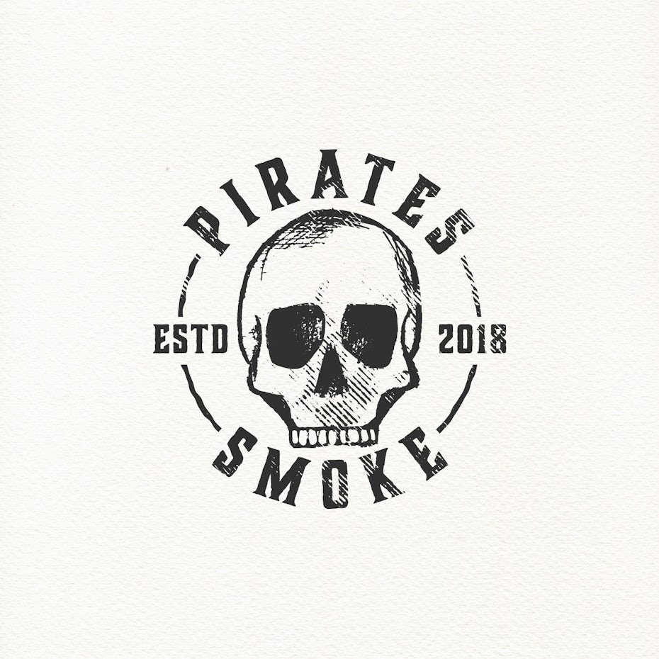 海盗烟标志设计