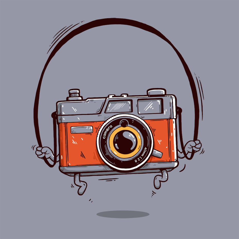 Wacom Bamboo camera illustration