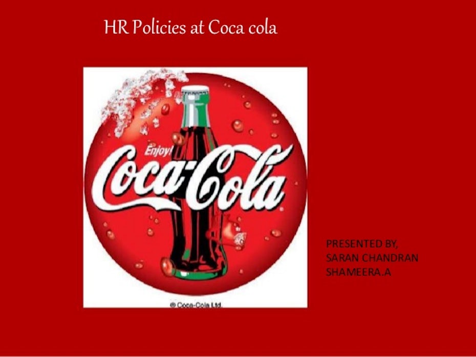 可口可乐人力资源政策
