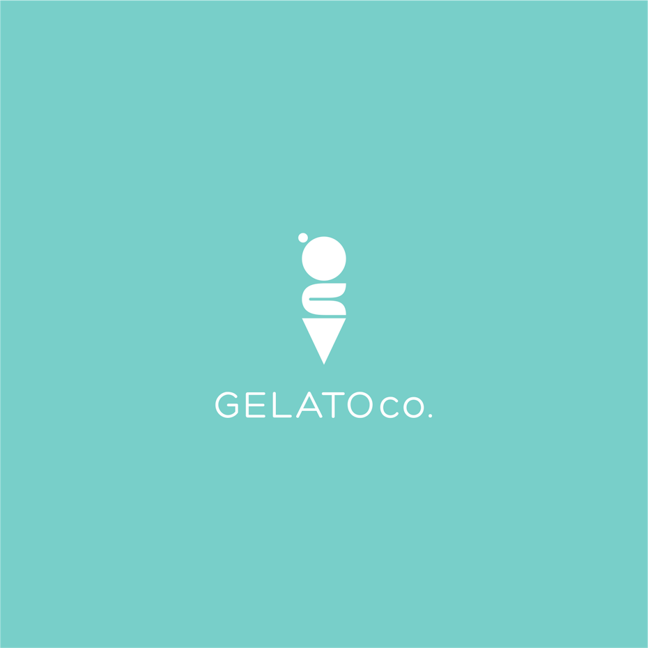 Simple ice cream logo