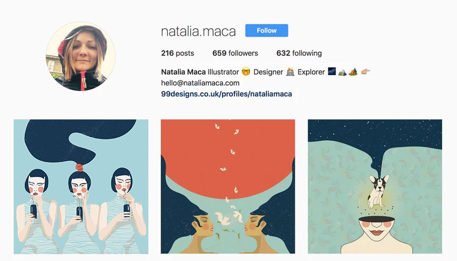 natalia maca instagram designer