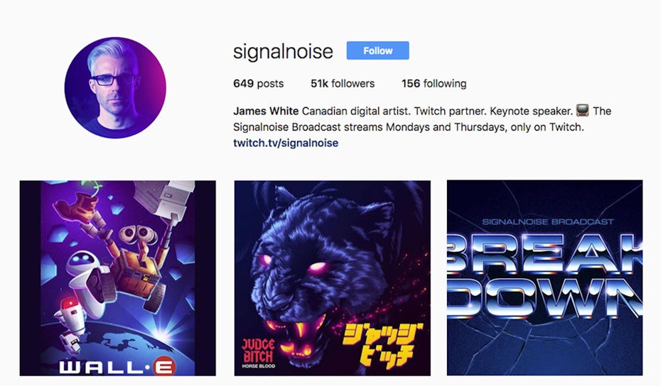 signal noise instagram