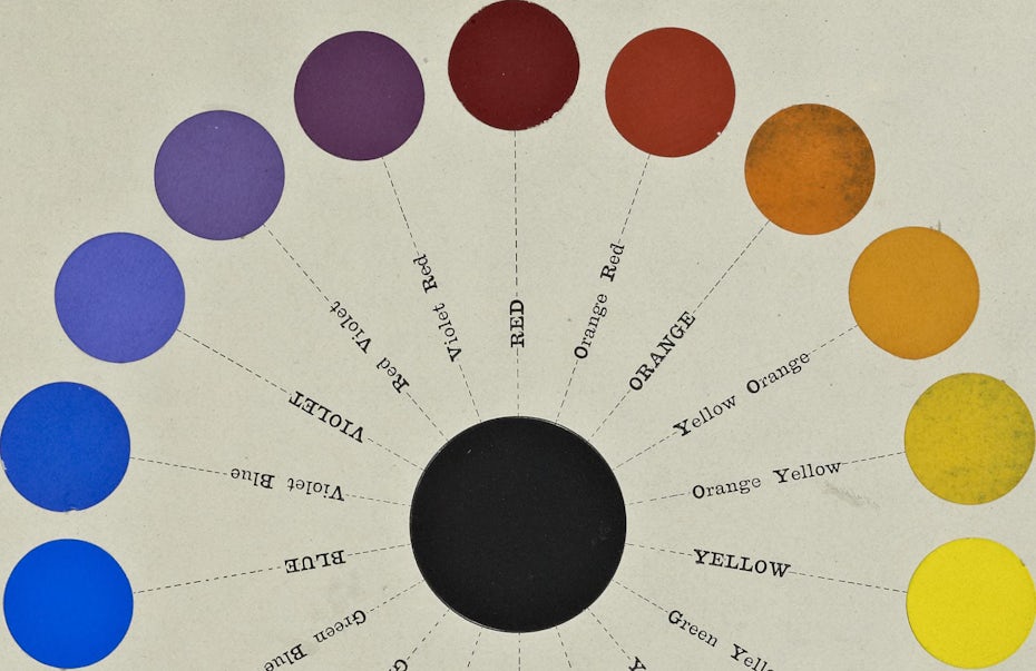 illustration of a color wheel