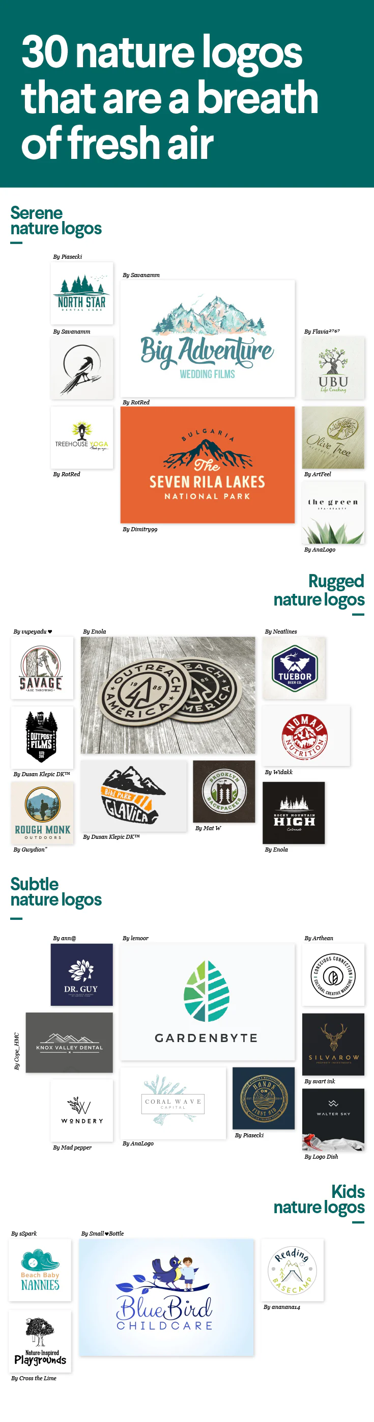 30 Nature Logos That Are A Breath Of Fresh Air 99designs