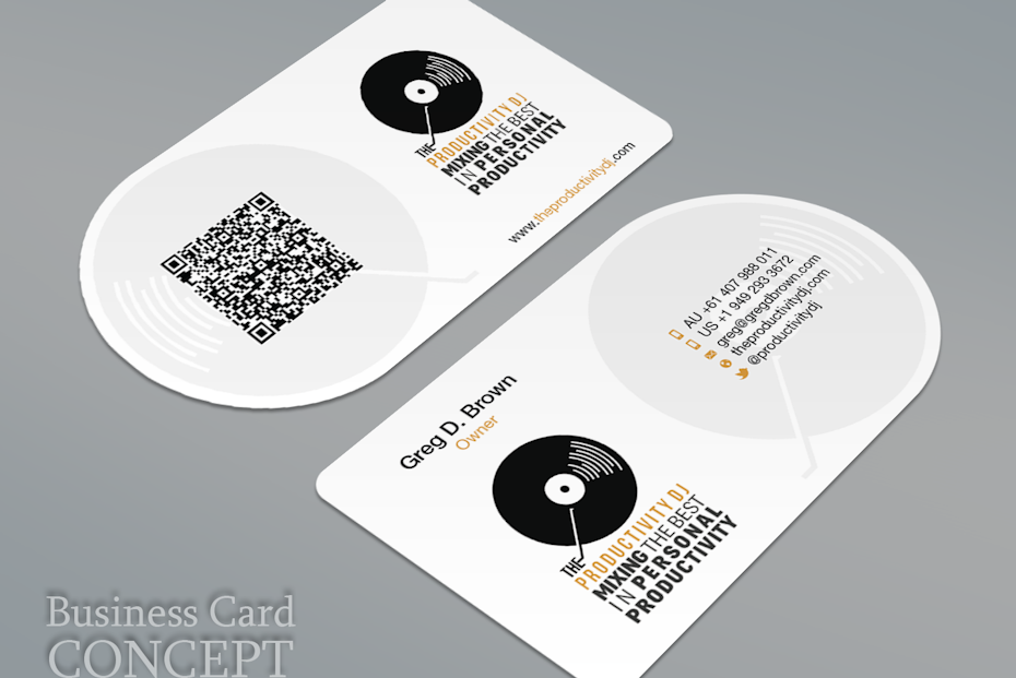 Record business card