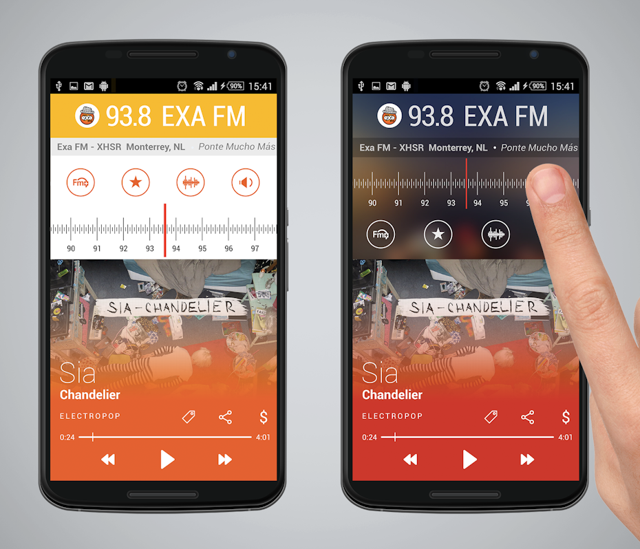 Radio app design