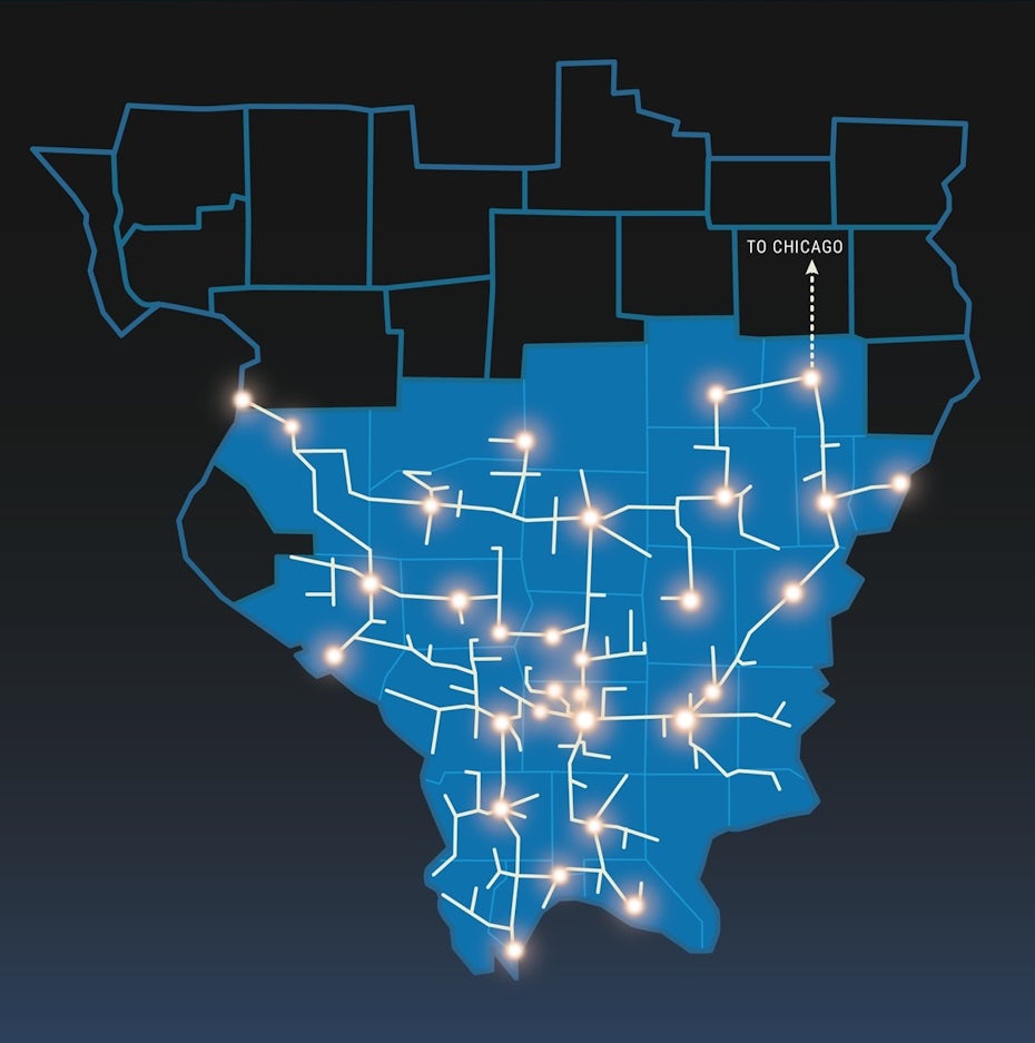 web map for internet cabling company
