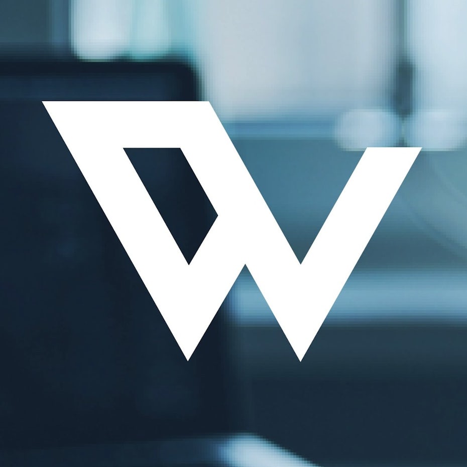 An abstract shape similar to a W