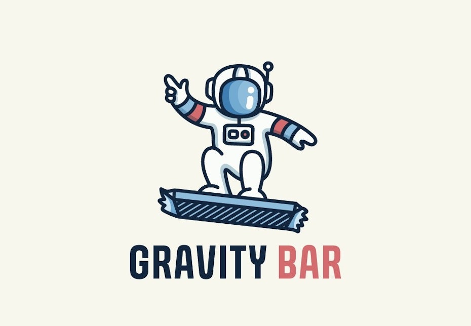 astronaut riding protein bar
