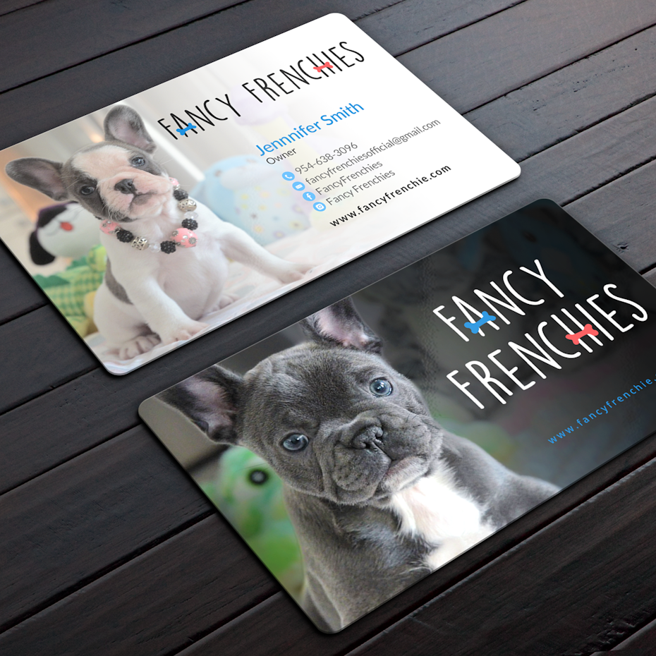 Puppy business cards
