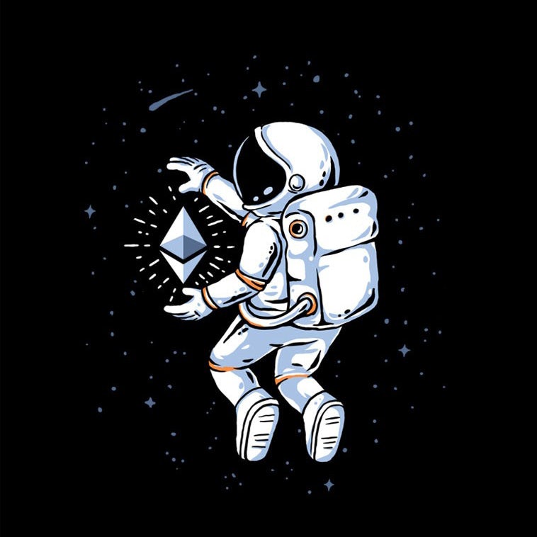 astronaut grabbing a star