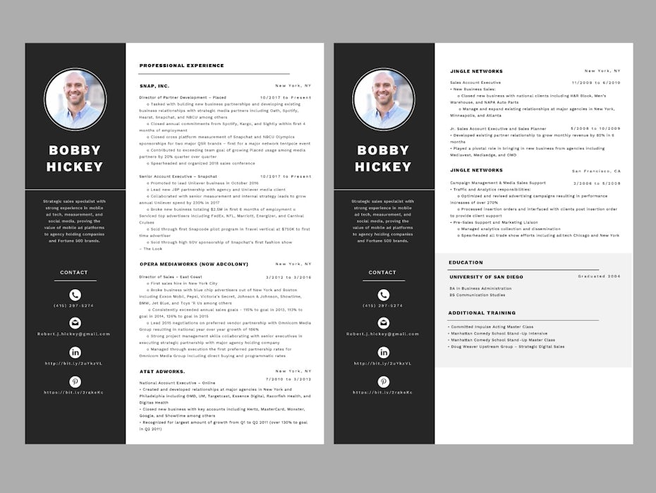A resume design