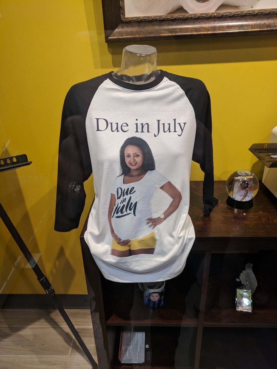 Due in July shirt design fail