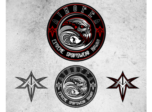 black and red sports logo