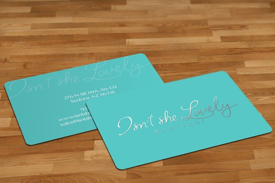 Beauty boutique business card design