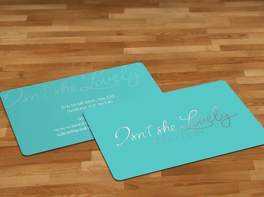 Beauty boutique business card design