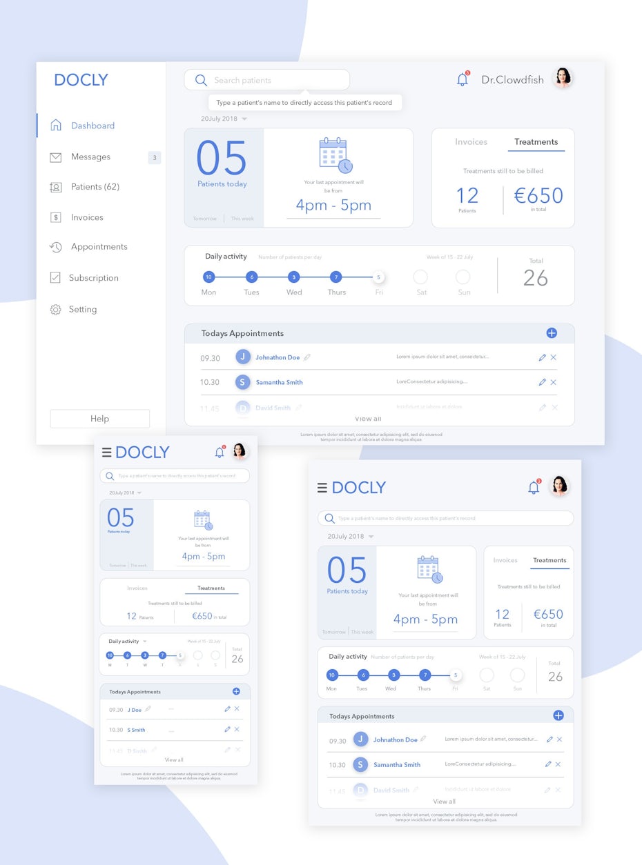 Docly dashboard