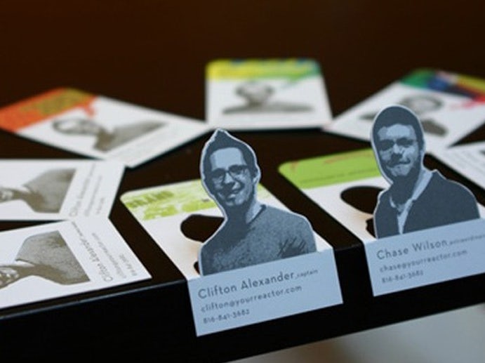 Pop up business cards