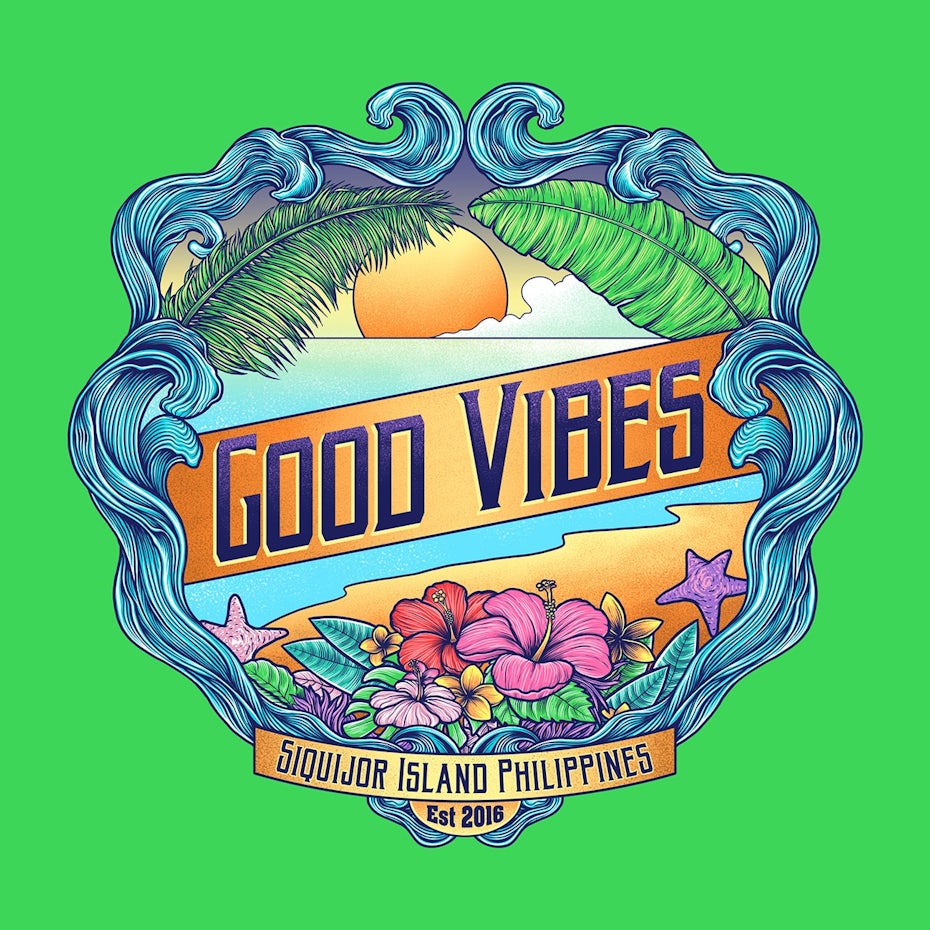 Good Vibes illustration