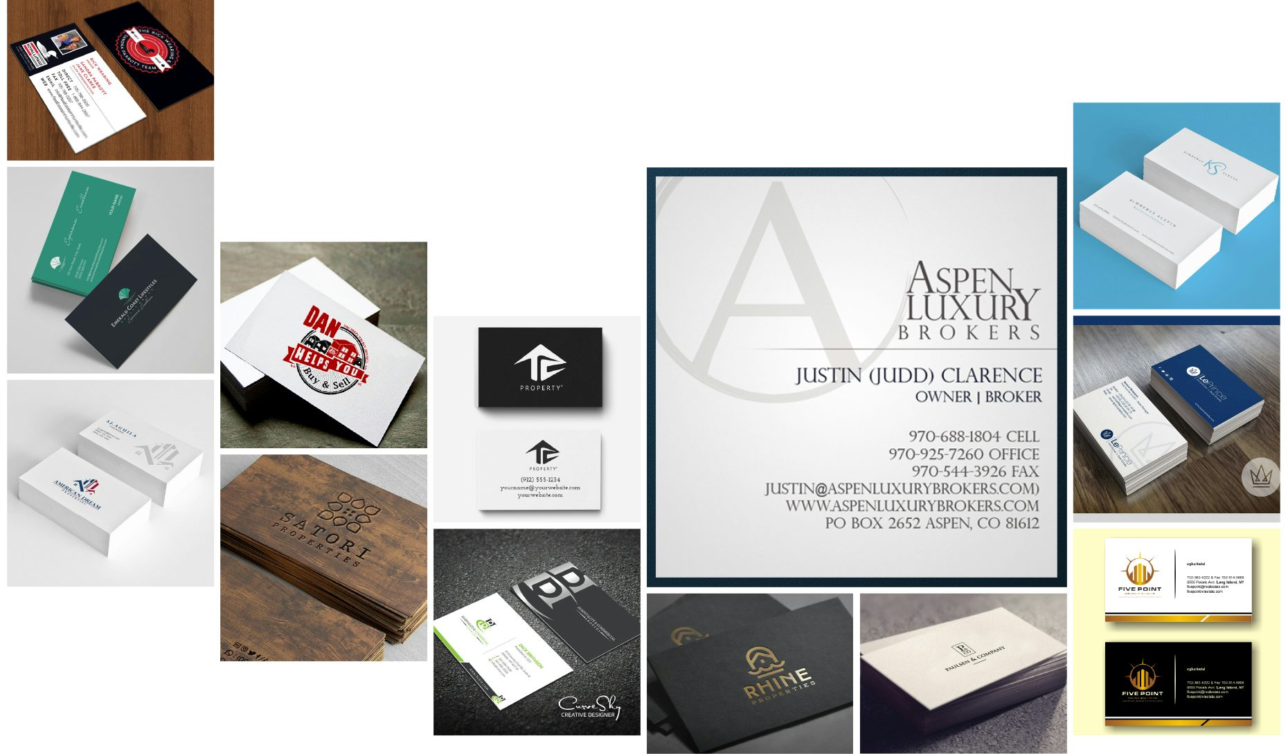 22 real estate business cards to help you close the deal - 22designs Within Real Estate Business Cards Templates Free