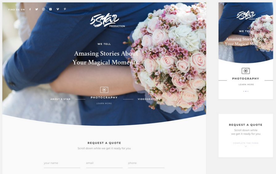 5 Star Productions website redesign