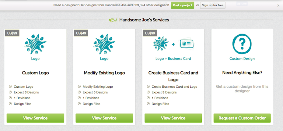 DesignCrowd one-on-one designer services