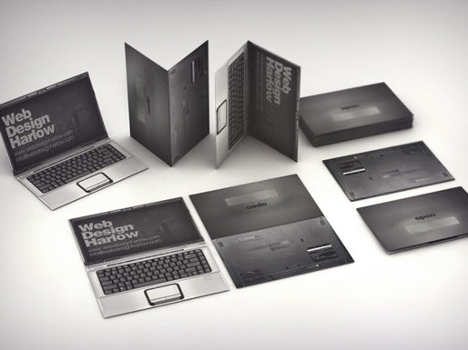 Web design 3d business card