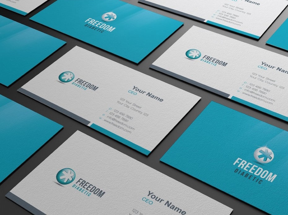 Visiting Card Design Size In Inches