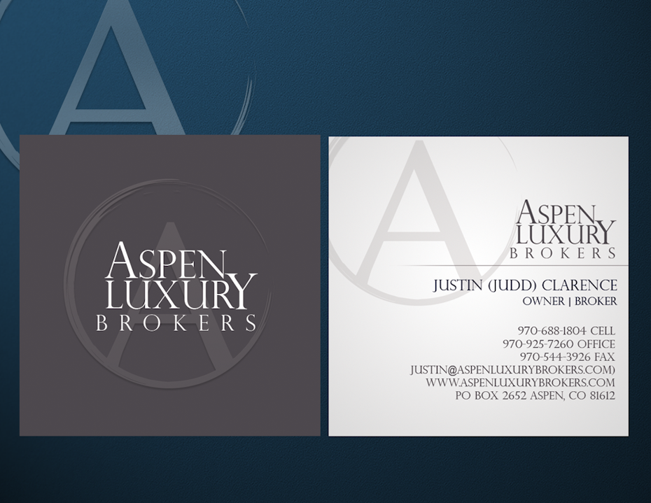 Aspen Luxury Brokers business cards