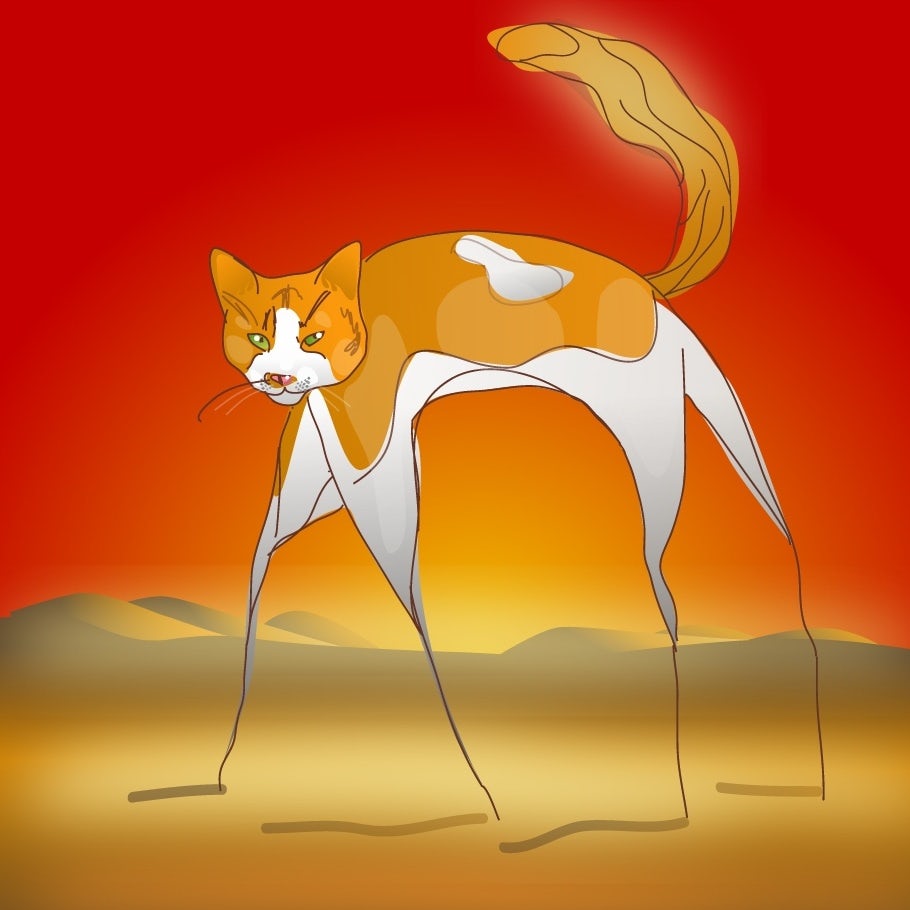 dali style cat