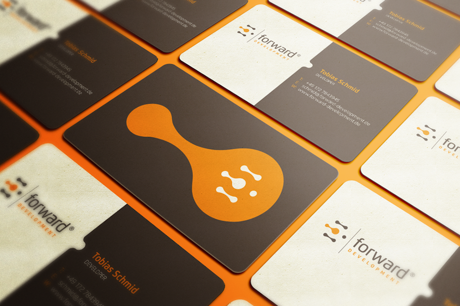 Forward Development business card