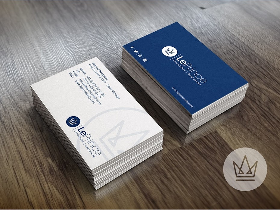 Crown logo for a real estate company