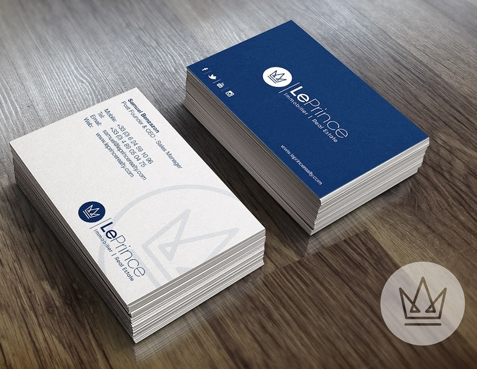 Crown logo for a real estate company