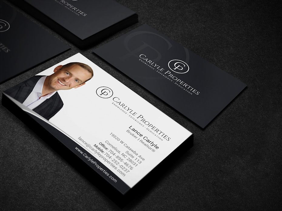 Carlyle properties business card