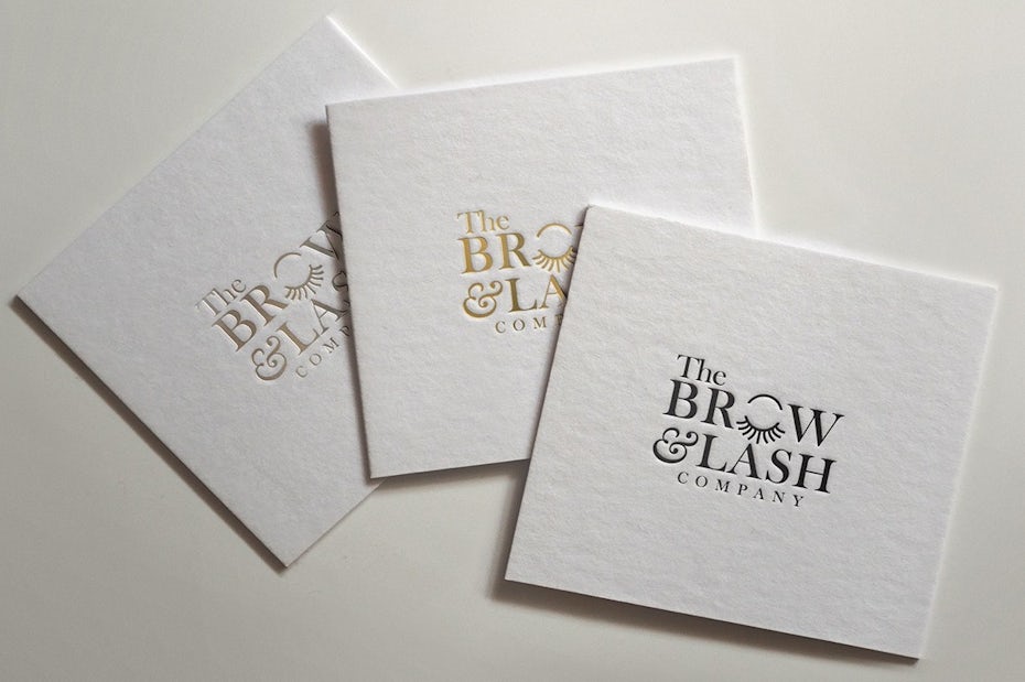Graphic beauty business card