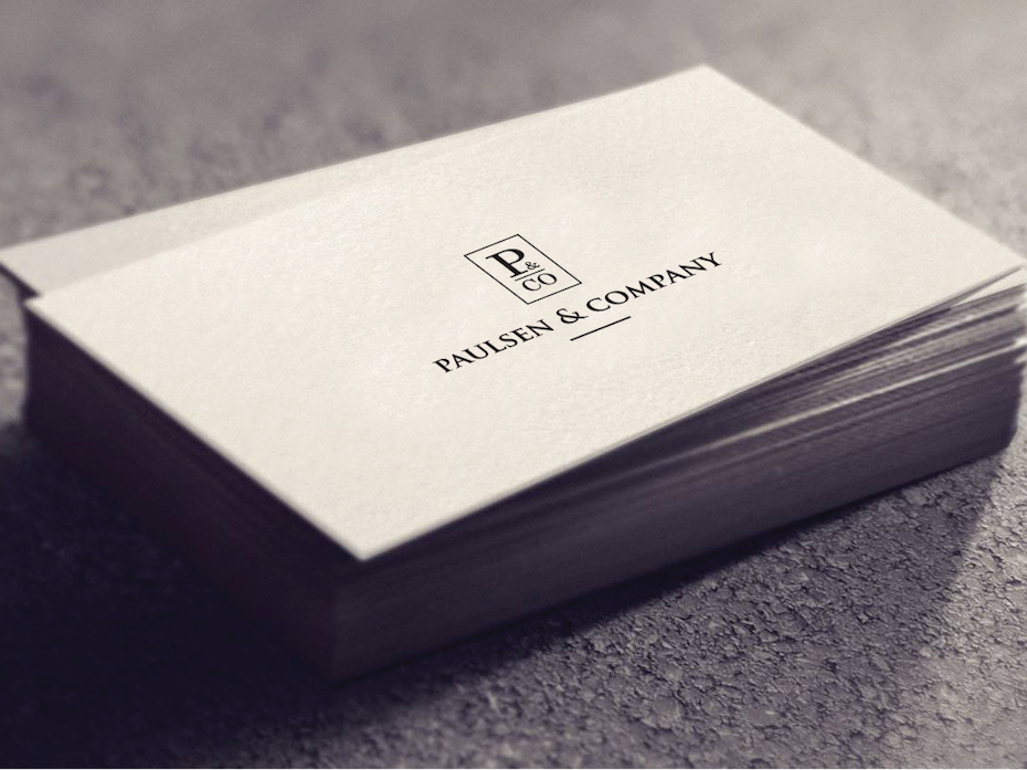 Paulsen & Company business card
