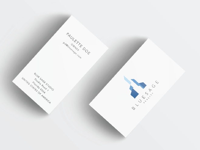 Bluesage Realty business card