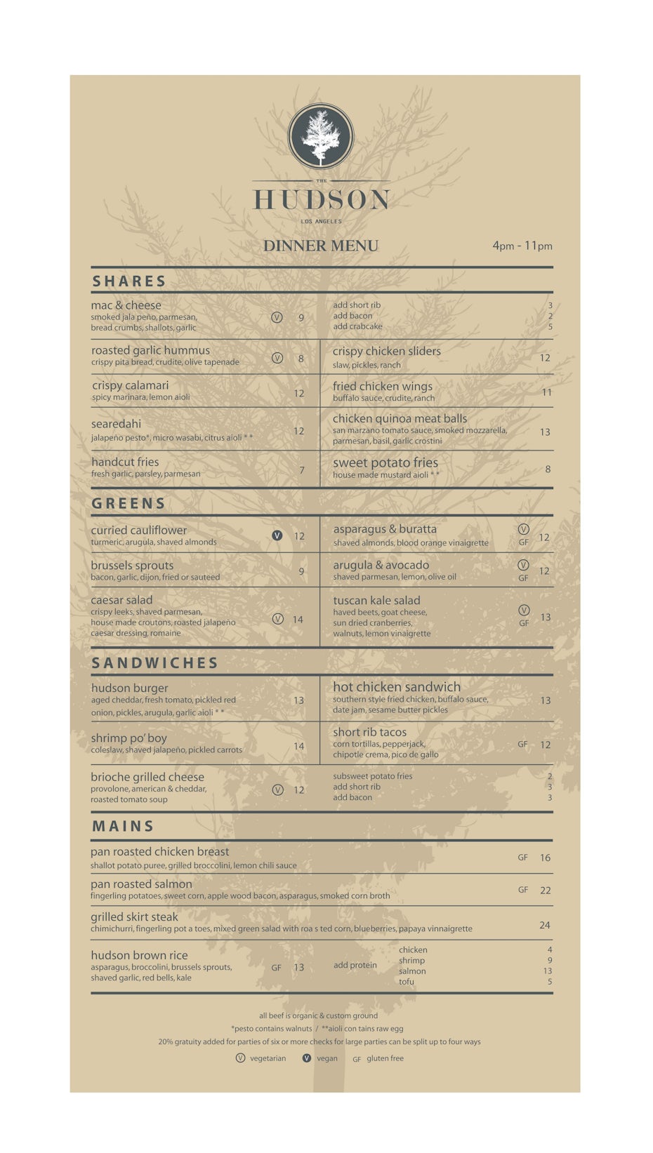menu design