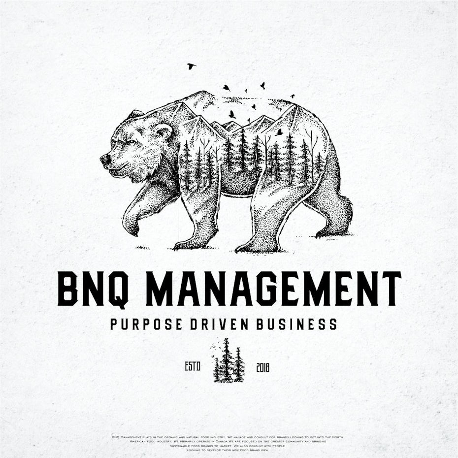 Bear business card