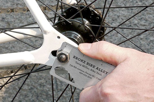 Bike repair business card