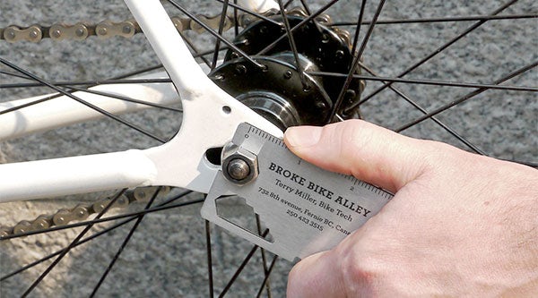 Bike repair business card