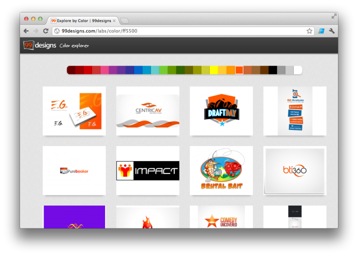 99designs color explorer