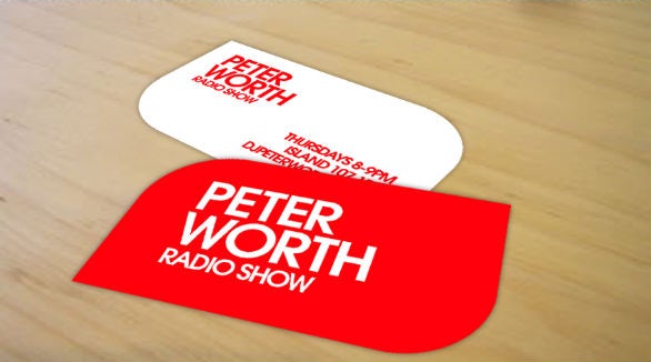Leaf shaped business card