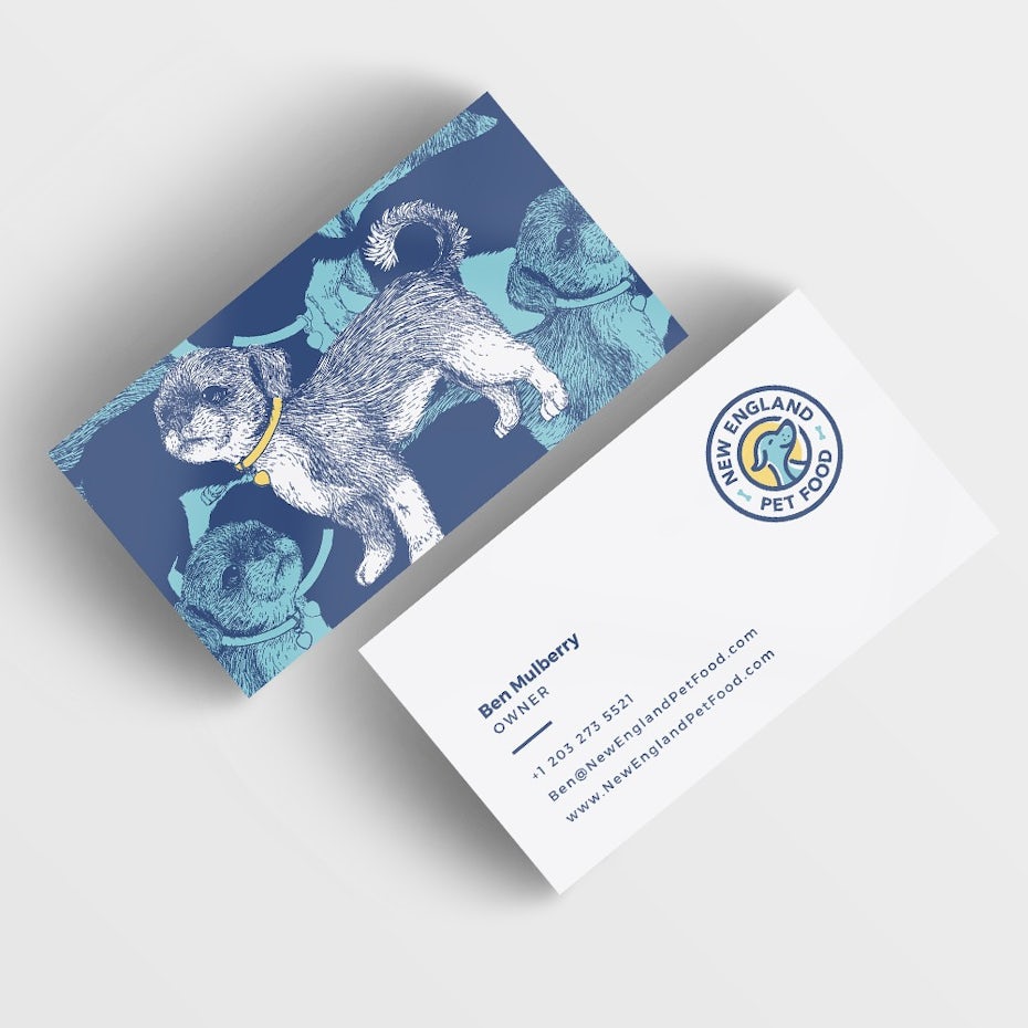 Puppy business card