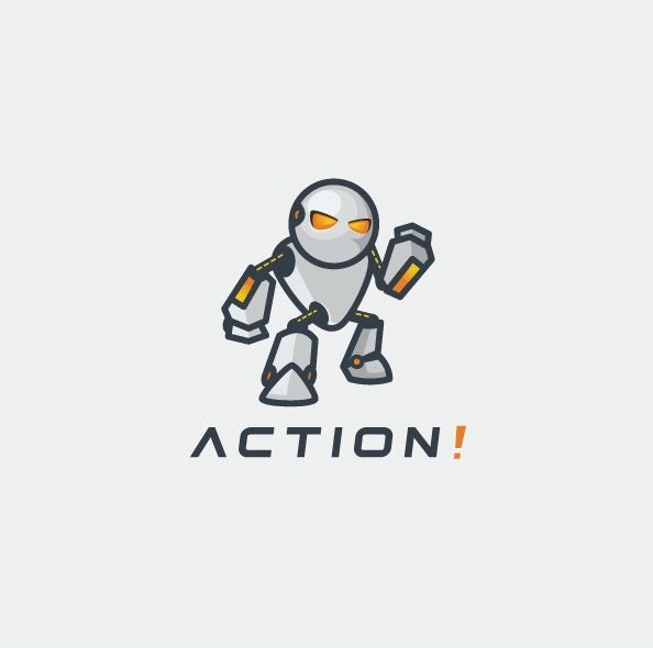 simple robot logo