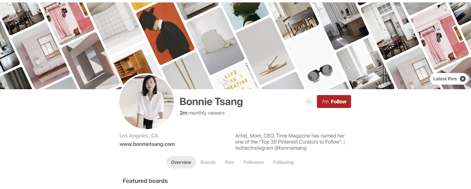 Bonnie Tsang’s Pinterest profile