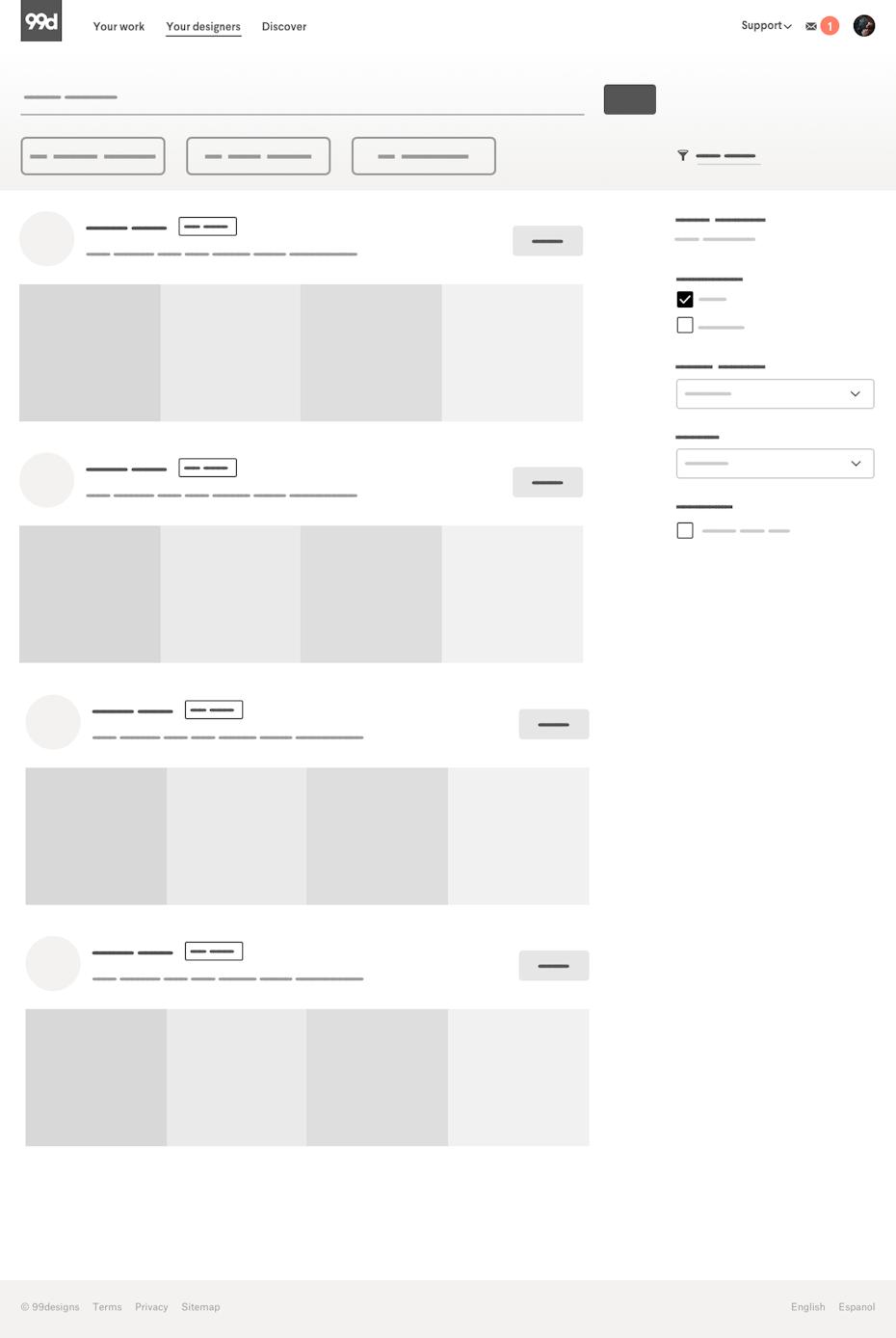 99designs wireframe