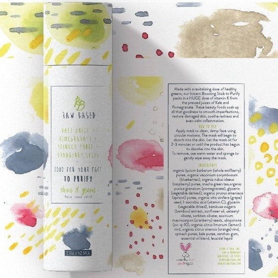 Watercolor skincare packaging