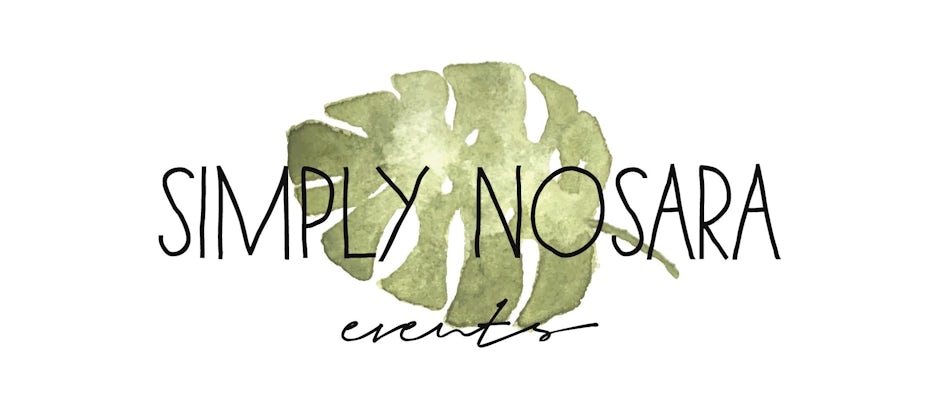 Watercolor event logo