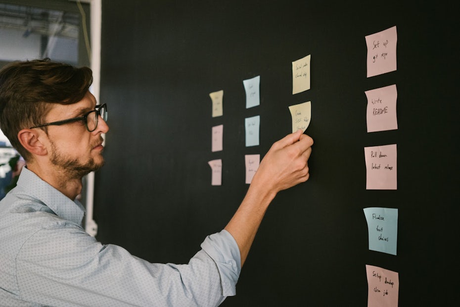Sticky-note brainstorm
